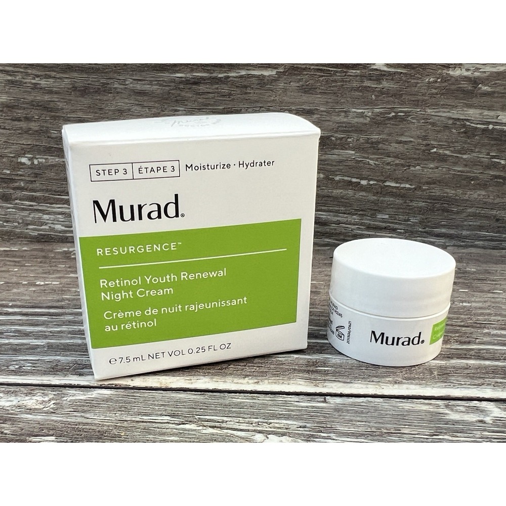 Murad Resurgence Retinol‎ Youth Renewal Night Cream Travel Size 0.25 Fl Oz New